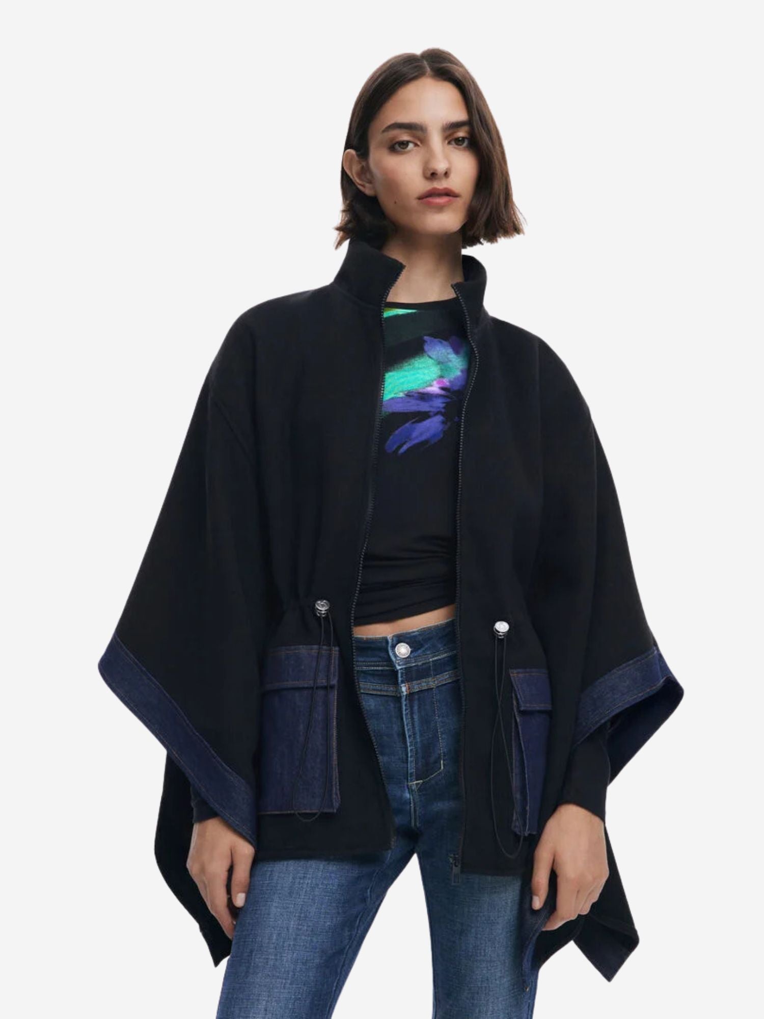 25WAIA15 - Poncho - DESIGUAL
